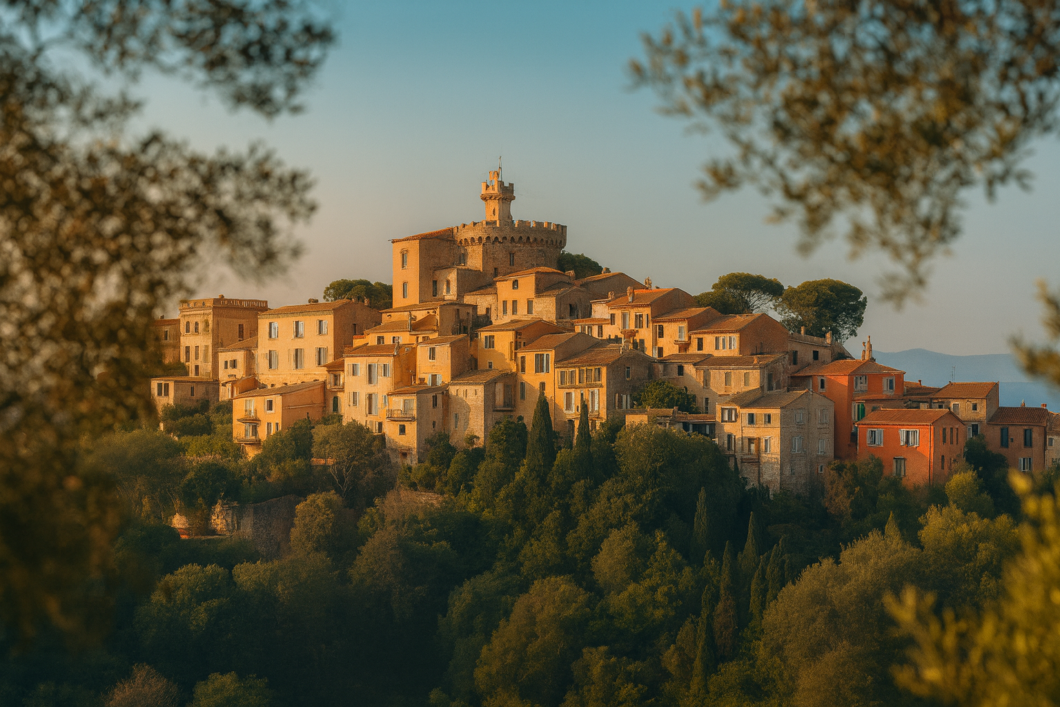 Haut-de-Cagnes médiéval avec Château-Musée Grimaldi - Village perché avec ruelles pavées et vue panoramique sur la Méditerranée