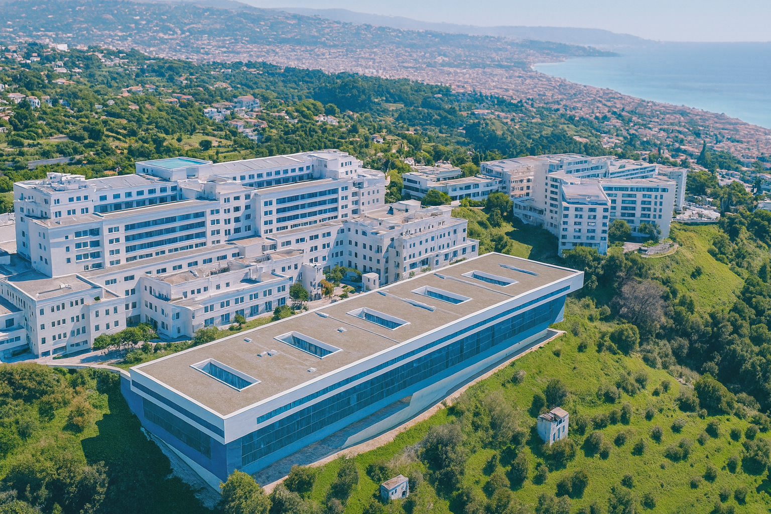 CHU de Nice - Centre Hospitalier Universitaire avec plusieurs sites hospitaliers pour soins spécialisés et urgences