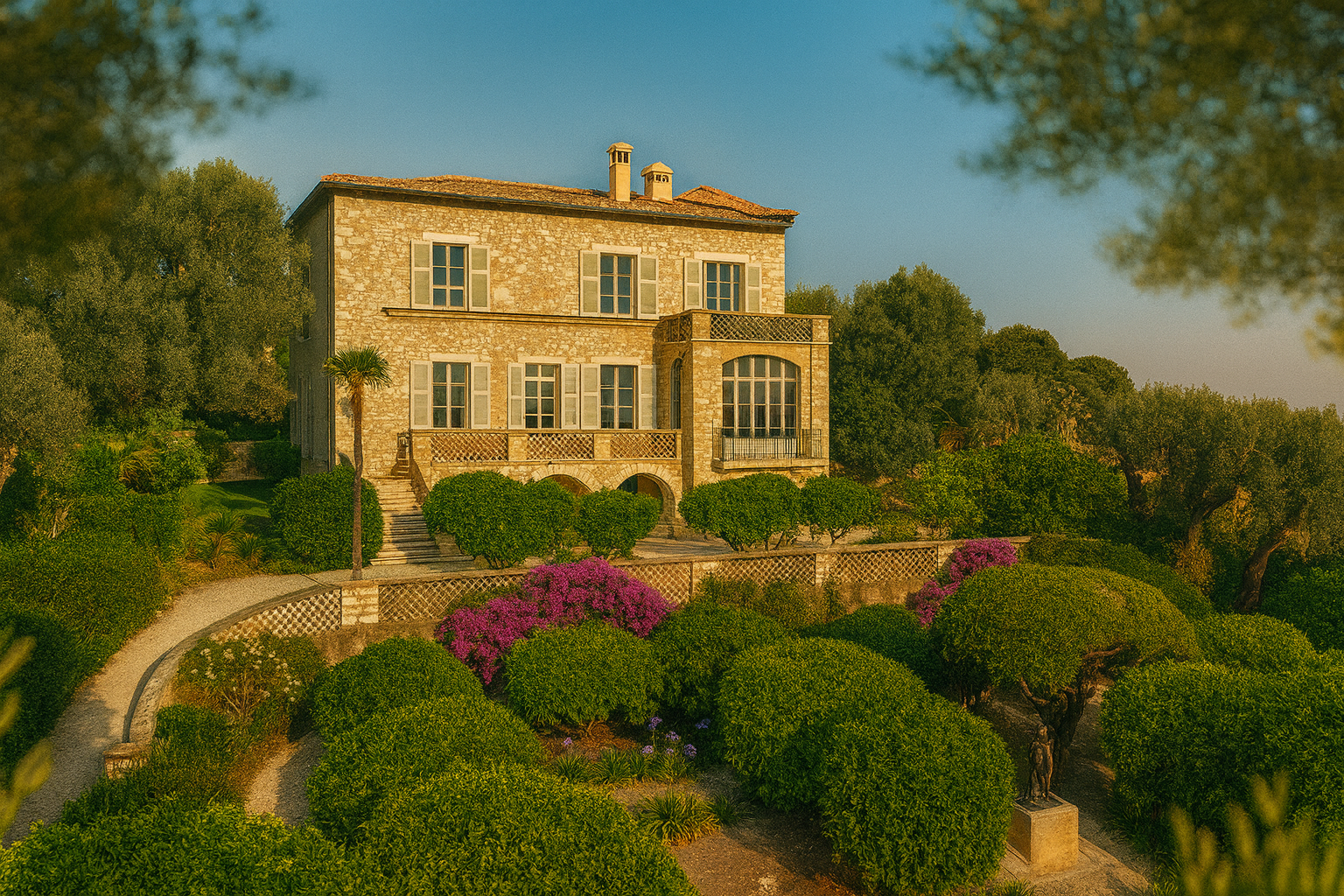 Musée Renoir aux Collettes à Cagnes-sur-Mer - Maison du peintre avec oliviers millénaires et jardin méditerranéen préservé